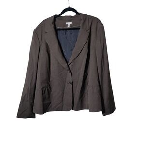 Semantiks Woman's Plus Size Brown Blazer Jacket 24W‎ New